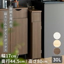 【P3倍】 スリムダストボックス ダストボックス 中が見えないゴミ箱 スタイリッシュ 木製 プッシュ式 ニオイが漏れにくい 木目調 キッチンペール キャスター付 物置 収納 収納家具 ごみ箱 センス 新生活 引っ越し 一人暮らし スリム コンパクト すき間収納 オシャレ