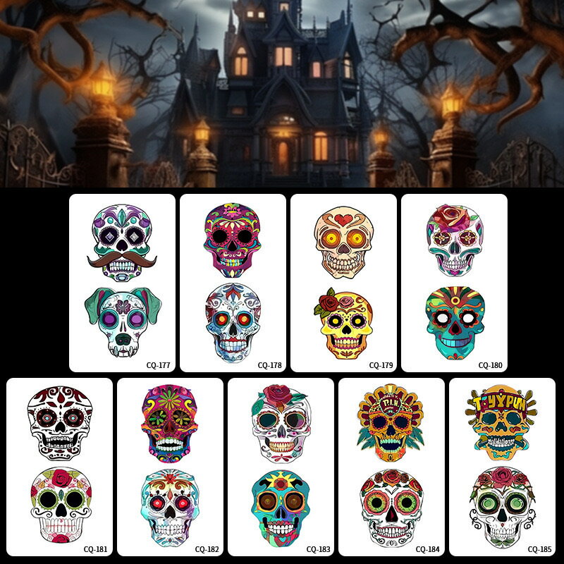 CQ3 ハロウィン タトゥーシール お化け 血のり 傷口 キズ 可愛い カボチャ 魔女 メイク コスプレ パーティー イベント キッズ仮装 コスプレ 怪我 特殊メイク