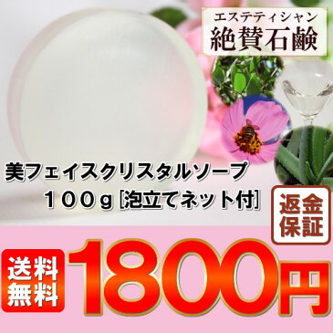 【定形外郵便 送料無料/泡立てネット付】プロ愛用!エステ洗顔石鹸(クリーム泡/敏感肌/乾燥肌/毛穴/角質/角栓 ケア/洗顔石鹸/洗顔石けん/洗顔/石鹸/石けん/スキンケア/基礎化粧品/定形外郵便/送料無料/送料込/送料込み)