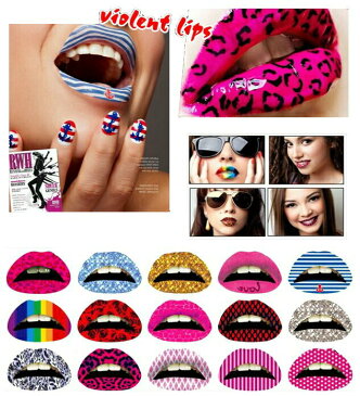 即日出荷 リップタトゥーシール 唇 ワンタッチリップメイクシール リップステッカー リップシール リップタトゥー LIPs Sticker TATOO 衣装 コスチューム 品番：001-020　【楽天BOX受取対象商品（美容・健康）】