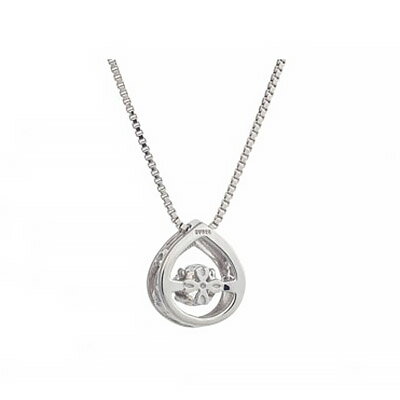 Crossfor New York クロスフォーニューヨーク ペンダント Jamais ジャミン NYP-590 正規品 美しい 可愛い お洒落 輝く ネックレス シルバー ジュエリー アクセサリー レディース 女性 彼女 妻 娘 誕生日 バレンタインデー お祝い 結婚式 ウエディング ギフト プレゼント