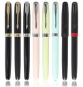 即日出荷 JINHAO 正規輸入品 ジンハオ 75 万年筆 水性ペン 両用式万年筆 握りやすい ぺん 金属ペン F型 細字ペン 75 クリップ:銀色