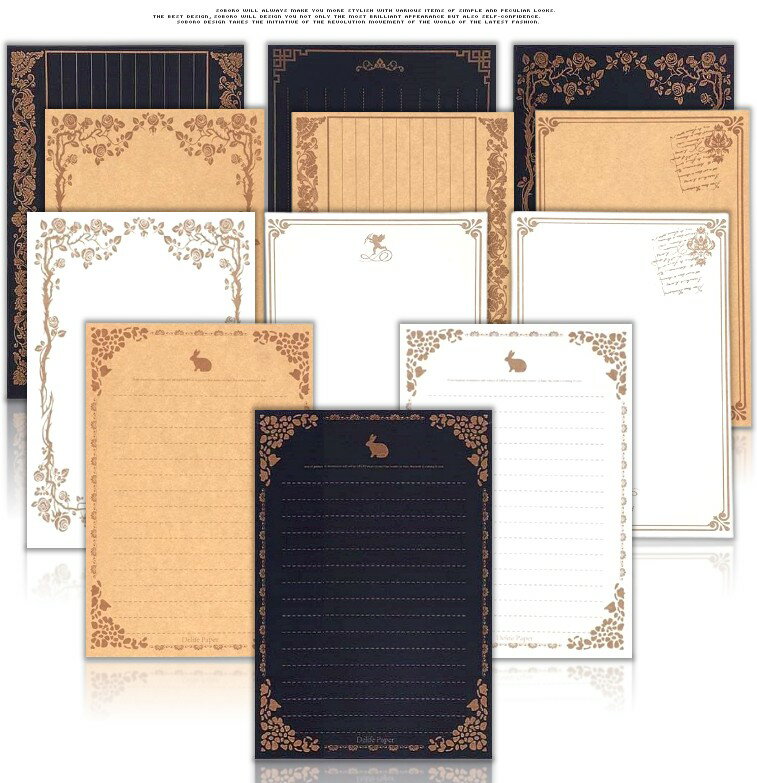 即日発送/高級感ある プリンタ対応 レターセット 便箋 8枚入り レターパック お手紙 手紙 便せん 文房具 ウサギ 花 フラワー 海外 おしゃれ かわいい メ...