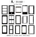 即納 クリアシール 透明シール 大きめ フレームシール ネガ 映画 枠 飾り枠 透明 シール フレークシール 柄違い15枚 枠組み シール 写真 入り コラージ...