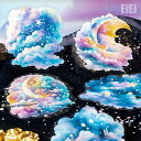 即日出荷 クリアシール 神秘 幻想的 大きめ 空の模様 空 夜空 星 くも 雲 花火 樹 魔法 宇宙 地球 月 満月 天の川 銀河 天気 イラストシール コラージュ素材 おしゃれ ラージサイズ 背景シール PETシール 耐水シール デコレーション ハンドメイド 手芸 資材 素材 手帳 DIY