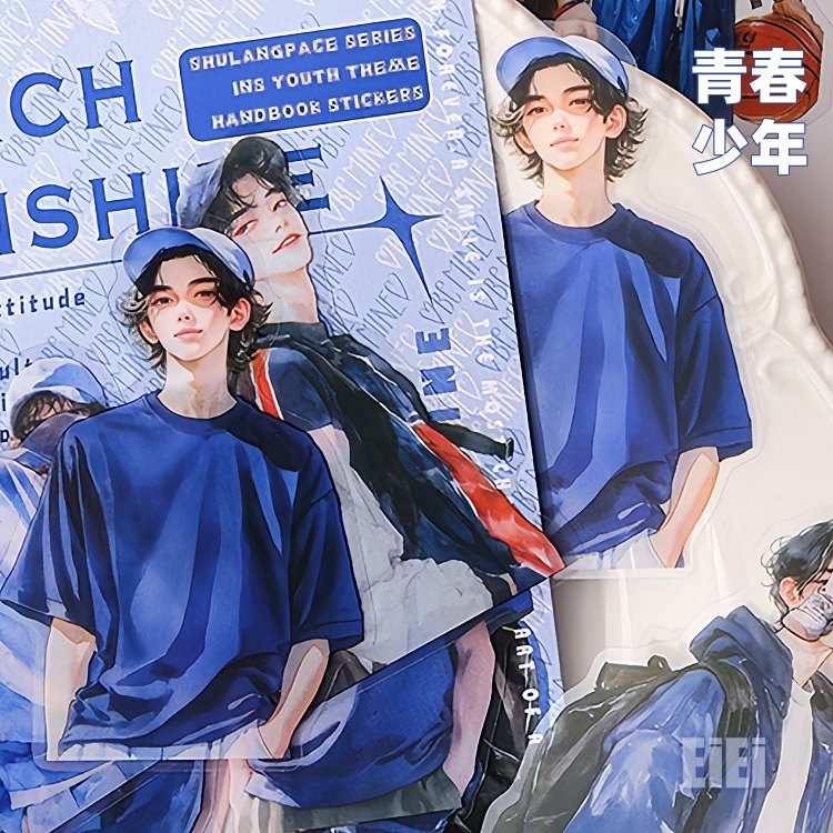 即日出荷 人物シール 30枚 男の子 男性 男子 少男 青年 彼氏 男 おとこ 猫 ねこ コーヒー スポーツ 少..