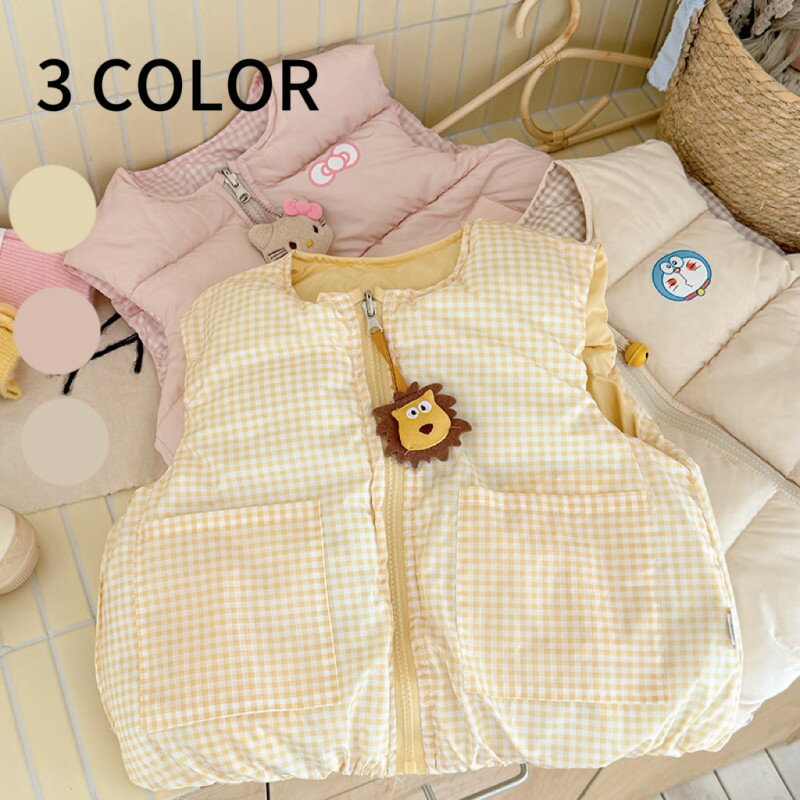 キッズベスト 子供防寒 幼児秋冬服装 ベビー保温 男児冬コーデ 女児可愛いファッション リバーシブル子..