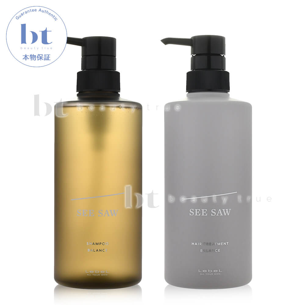【送料無料(全国)】 ルベル シーソー シャンプーB (バランス) 500ml & トリートメント B (バランス) 50..