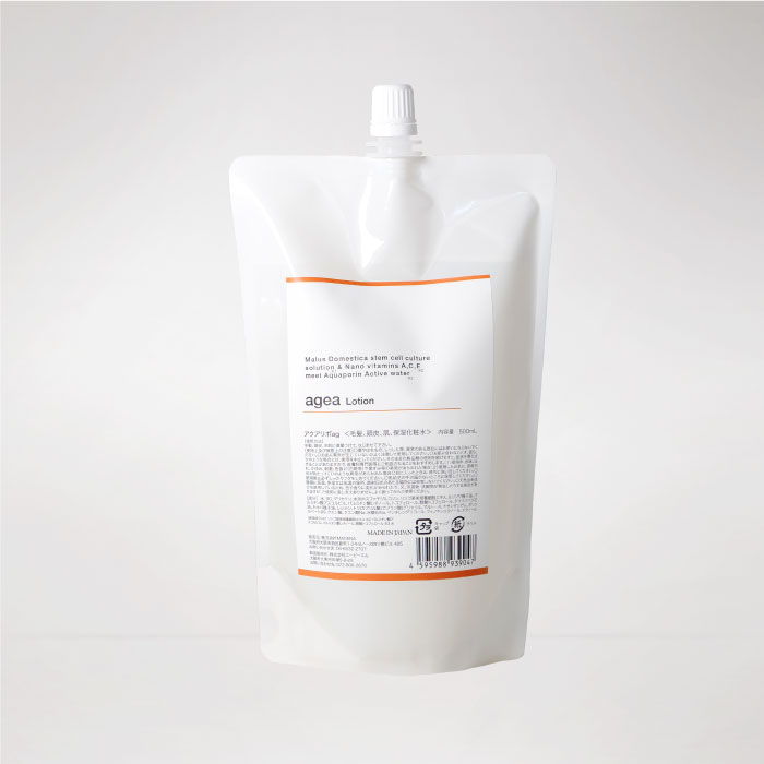 【正規品】 agea Lotion アクアリポ ag 500ml レフィル 詰め替え 洗い流さないトリートメント アウトバス トリートメント 全身化粧水 リンゴ幹細胞ミスト