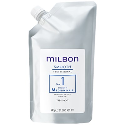 【正規品】 グローバル ミルボン NO.1 スムース ミディアムヘア 600g 詰替用 サロントリートメント MILBON レフィル