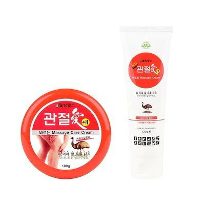 コウンバル 関節愛 スポーツマッサージクリーム ホット＆クールタイプ 2種セット【正規品】【日本から翌営業日発送】 血流改善 肩こり解消 腰痛 改善 ストレス解消 疲労回復 関節痛 筋肉痛 集中力アップ エミューオイル メントール カプサイシン 韓国コスメのサムネイル