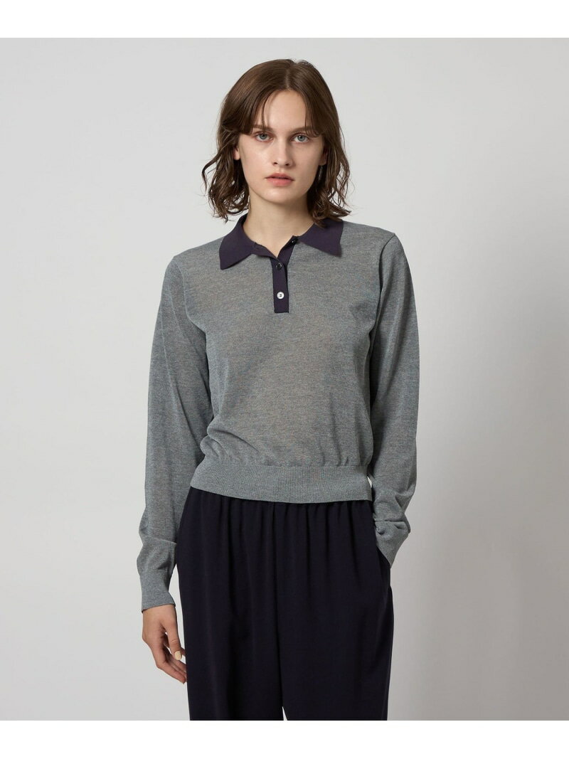 【SALE／15%OFF】＜Steven Alan＞リンガー ポロニット Steven Alan ビューティー＆ユース　ユナイテッドアローズ トップス ニット ネイビー ブラック グレー【RBA_E】【送料無料】[Rakuten Fashion]のサムネイル
