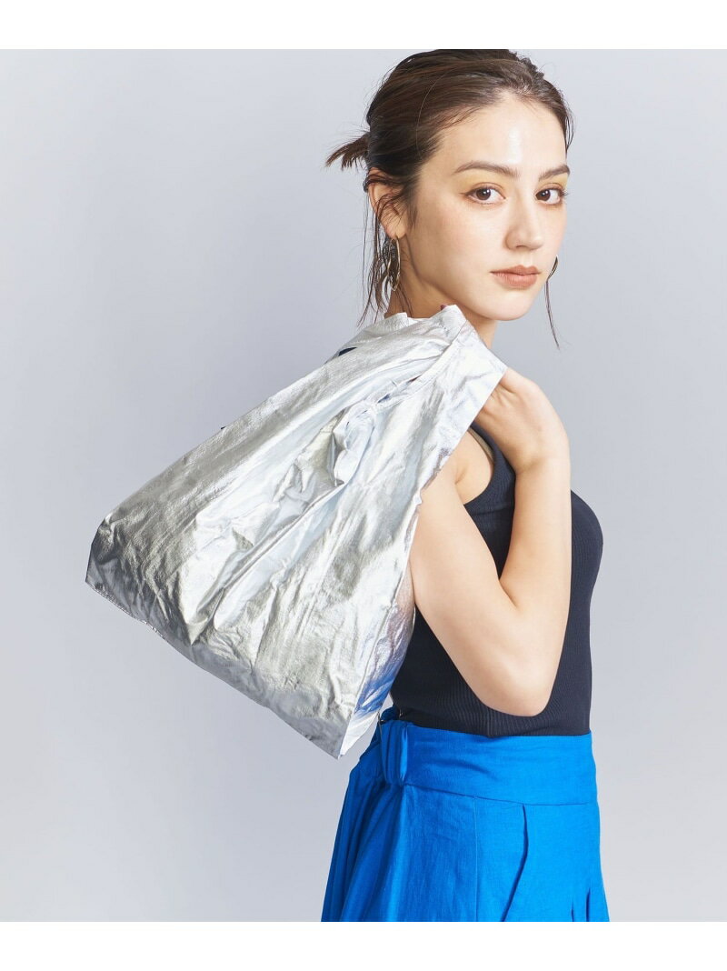 バグゥ エコバッグ ＜BAGGU＞メタリック ポケッタブルバッグ/BABY BEAUTY&YOUTH UNITED ARROWS ビューティー＆ユース　ユナイテッドアローズ バッグ エコバッグ・サブバッグ シルバー ゴールド グリーン[Rakuten Fashion]