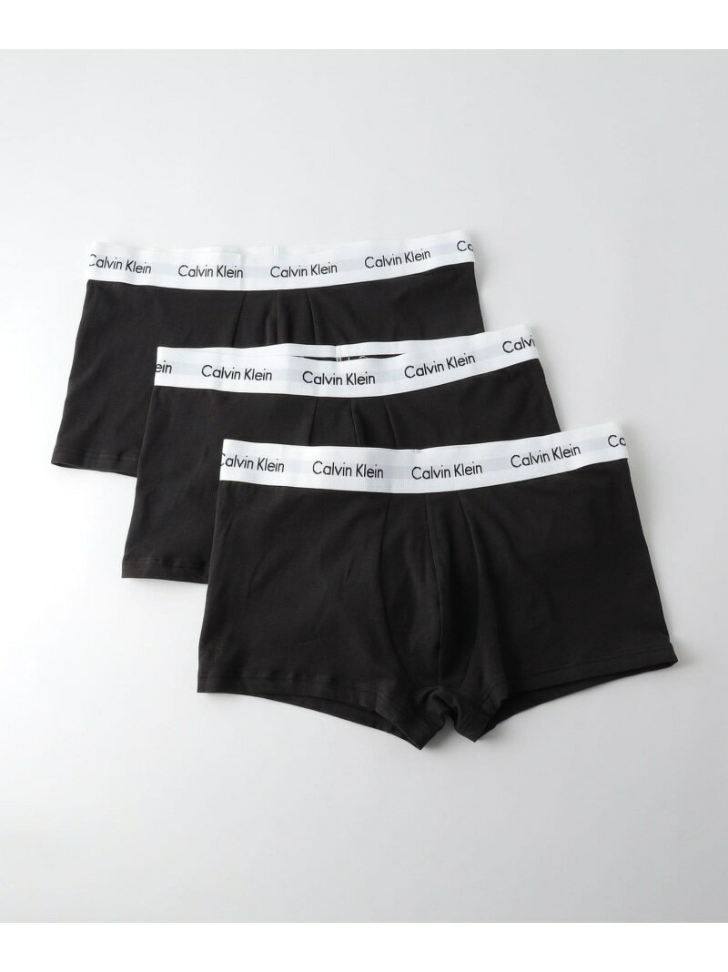 カルバン・クライン ＜Calvin Klein＞ L/R TRUNK 3PK/アンダーウェア BEAUTY&YOUTH UNITED ARROWS ビューティー＆ユース　ユナイテッドアローズ インナー・ルームウェア ボクサーパンツ・トランクス ブラック【送料無料】[Rakuten Fashion]