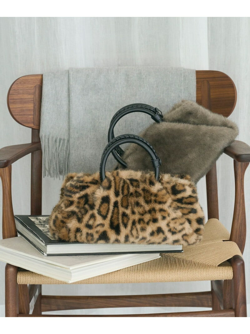 フェイクファー スクエア ショルダーバッグ 2WAY BEAUTY&YOUTH UNITED ARROWS ビューティー＆ユース　ユナイテッドアローズ バッグ ショルダーバッグ グレー【送料無料】[Rakuten Fashion]のサムネイル