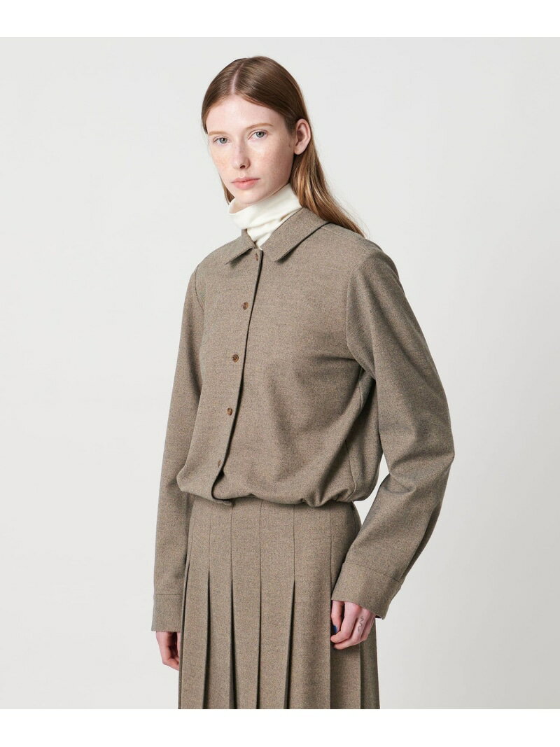 ＜Steven Alan＞ドローストリング シャツ Steven Alan ビューティー＆ユース　ユナイテッドアローズ トップス シャツ・ブラウス ブラック ベージュ【送料無料】[Rakuten Fashion]のサムネイル