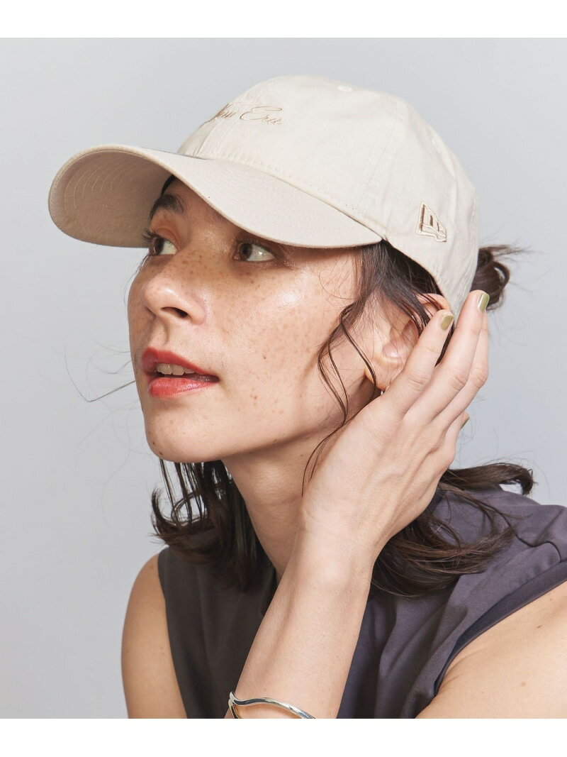 ＜NEW ERA＞920 タイプライター キャップ BEAUTY&YOUTH UNITED ARROWS ビューティー＆ユース　ユナイテッドアローズ 帽子 キャップ ベージュ ホワイト ブラック ブルー