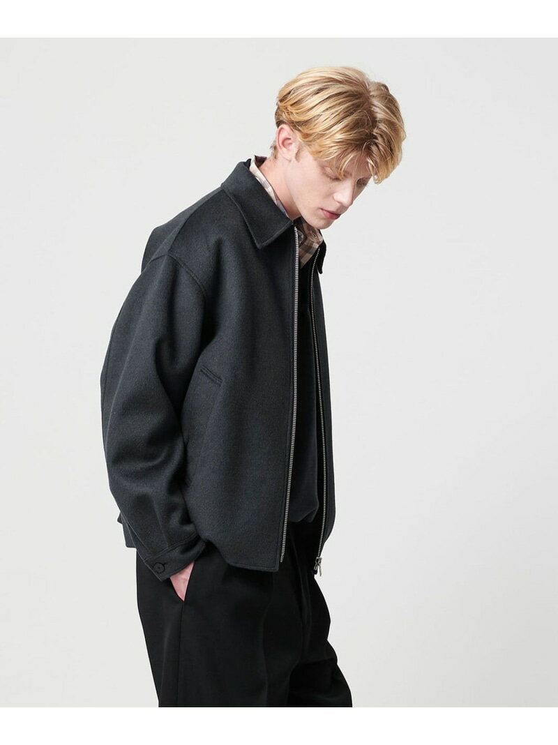 ショートビーバー リバー ブルゾン BEAUTY&YOUTH UNITED ARROWS ビューティー＆ユース　ユナイテッドアローズ ジャケット・アウター ブルゾン・ジャンパー ベージュ グレー ネイビー【送料無料】[Rakuten Fashion]