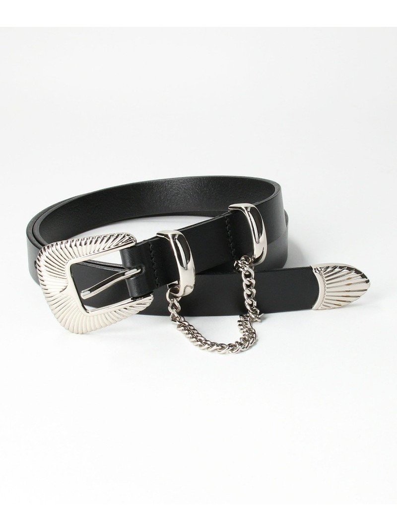 ＜JieDa＞ LEATHER BELT/ベルト BEAUTY&YOUTH UNITED ARROWS ビューティー＆ユース　ユナイテッドアローズ ファッション雑貨 ベルト ブラック【送料無料】[Rakuten Fashion]