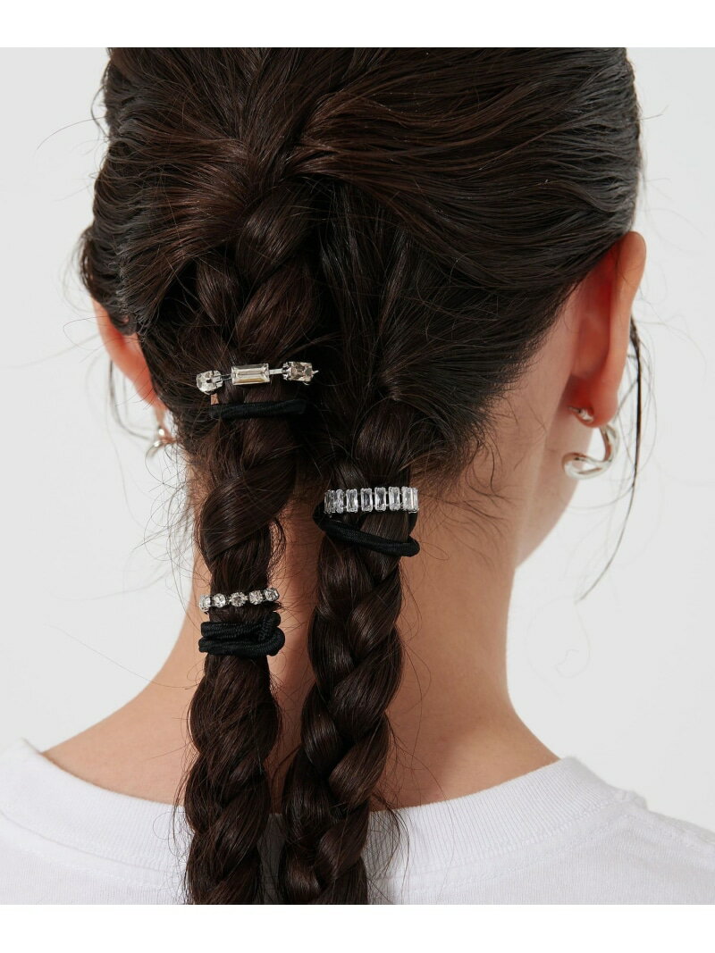 <heyep>ラインストーン ヘアゴム/3P BEAUTY&YOUTH UNITED ARROWS ビューティー&ユース ユナイテッドアローズ ヘアアクセサリー...