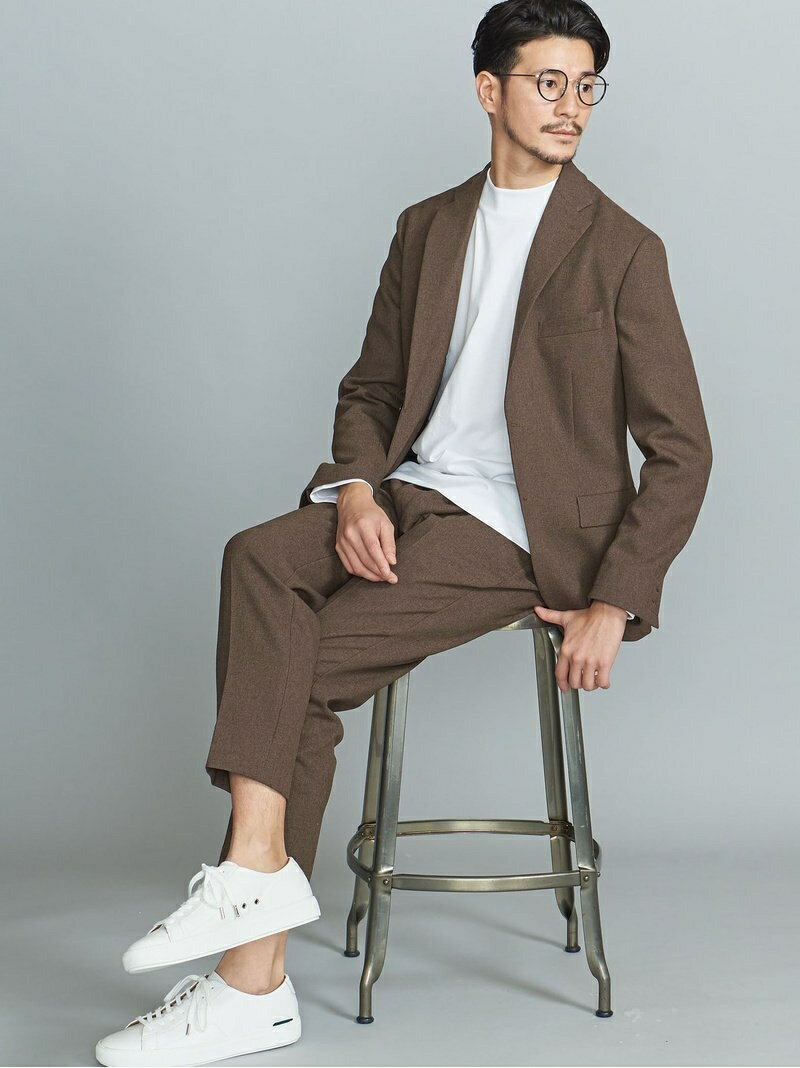 【WEB限定 WARDROBE SMART】 by LANATEC OX セットアップ/ジャケット&イージーパンツ BEAUTY & YOUTH UNITED ARROWS ビューティ＆ユース ユナイテッドアローズ ビジネス/フォーマル セットアップスーツ ブラウン ブラック グレー【送料無料】[Rakuten Fashion]