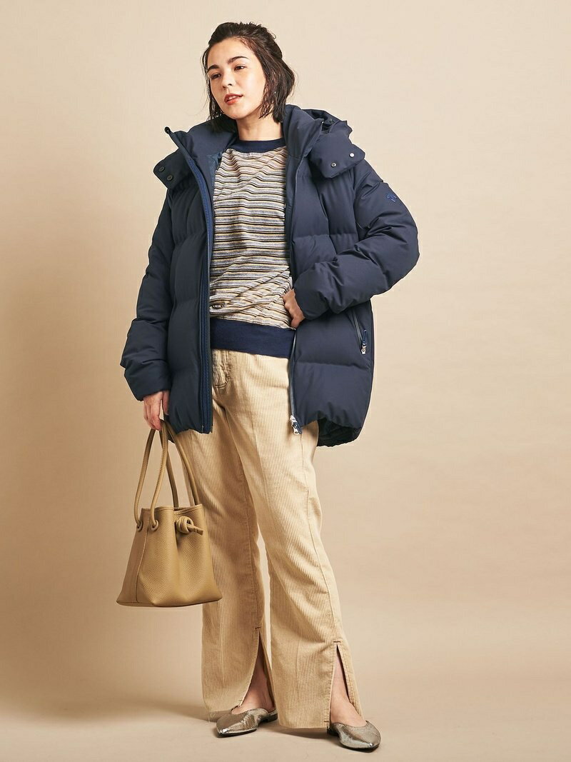 【別注】＜DESCENTE ALLTERRAIN＞∴MIZUSAWA DOWN ANCHOR ミドルダウンジャケット/水沢ダウン アンカー BEAUTY & YOUTH UNITED ARROWS ビューティ＆ユース ユナイテッドアローズ コート/ジャケット ダウンジャケット ネイビー【送料無料】[Rakuten Fashion]