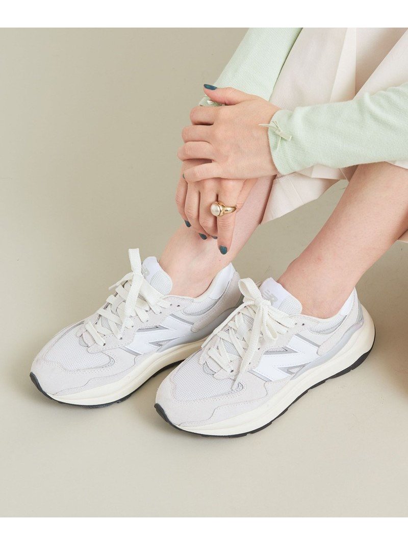 【国内EXCLUSIVE】＜New Balance(ニューバランス)＞W5740/スニーカー BEAUTY & YOUTH UNITED ARROWS ビューティ＆ユース ユナイテッドアローズ シューズ スニーカー/スリッポン ホワイト ブラック【送料無料】[Rakuten Fashion]