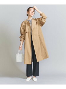 【SALE／40%OFF】【WEB限定】ノーカラートレンチ&ジレ -2WAY- BEAUTY & YOUTH UNITED ARROWS ビューティ＆ユース ユナイテッドアローズ ジャケット・アウター トレンチコート ブラウン グレー ホワイト【RBA_E】【送料無料】[Rakuten Fashion]