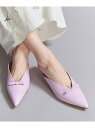 <CORSO ROMA 9>レザー リボン ポインテッド ミュール BEAUTY&YOUTH UNITED ARROWS ビューティー&ユース ユナイテッドアロ...