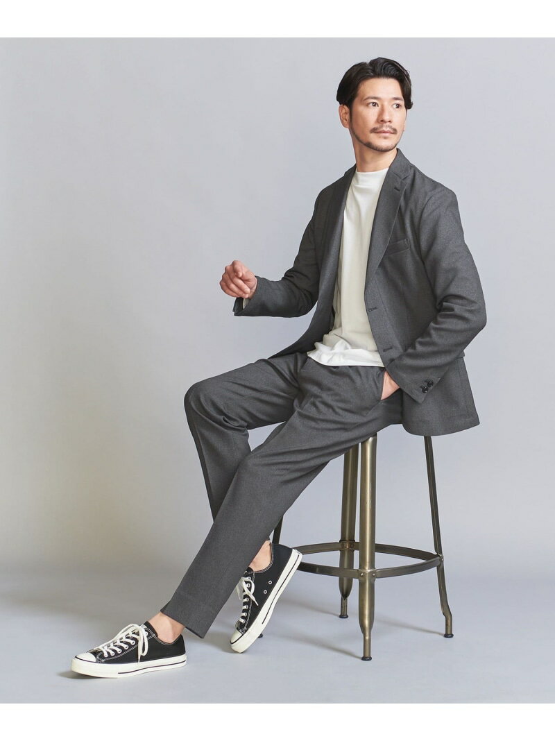 【WEB限定WARDROBESMART】LANATECセットアップ/背抜きジャケット＆イージーパンツ