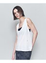 ＜Robert.P.Miller Tanc TOKYO 6(ROKU)＞SOLID SHEER TANK TOP/タンクトップ 6(ROKU) ビューティー＆ユース ユナイテッドアローズ トップス カットソー Tシャツ ホワイト ブラック【送料無料】 Rakuten Fashion