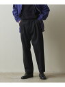 ＜Steven Alan＞ STRC DRILL 2PLEATED PANTS-BOLD/パンツ Steven Alan ビューティー＆ユース ユナイテッドアローズ パンツ チノパンツ ブラック グレー ホワイト ベージュ ブラウン【送料無料】 Rakuten Fashion