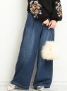 BEAUTY & YOUTH UNITED ARROWS 【WEB限定】by ※∴デニムタックワイドパンツ ビューティ&ユース ユナイテッドアローズ【送料無料】