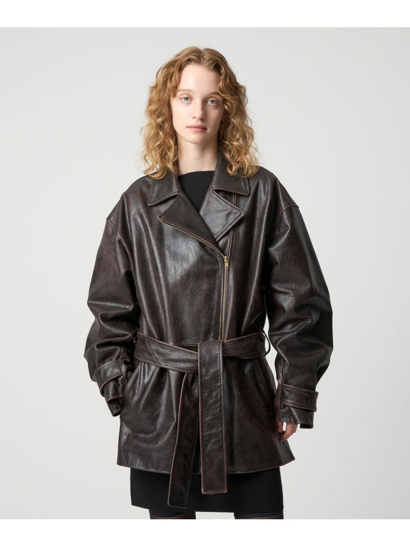 ＜6(ROKU)＞ビッグライダース 6(ROKU) ビューティー＆ユース ユナイテッドアローズ ジャケット・アウター ライダースジャケット ブラック【送料無料】[Rakuten Fashion]