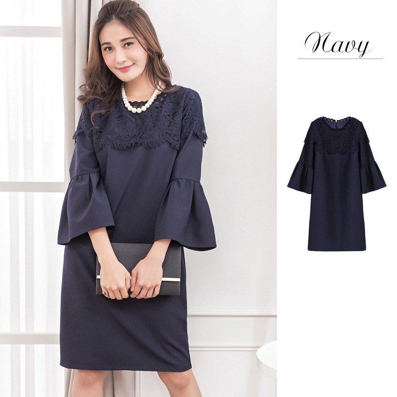 ワンピース レディース 膝丈 春 夏 秋 冬 大人 上品 シンプル キレイめ きれいめ かわいい ストレッチ オフィス 七五三 発表会 母の日 プレゼント