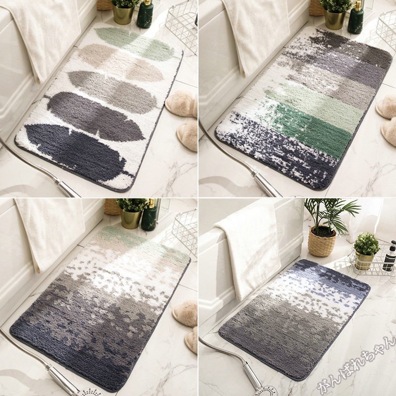 玄関マット カーペット 滑り止め おしゃれ 絨毯 足拭きマット 洗面所 玄関マット インテリアマット 45*75cm 洗える 屋内 浴室 インテリア マット 家...