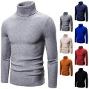 セーター メンズ 19秋冬 ニットセーター 体型カバー ハイネック 長袖 無地 メンズファション 格好 3color S?2XL