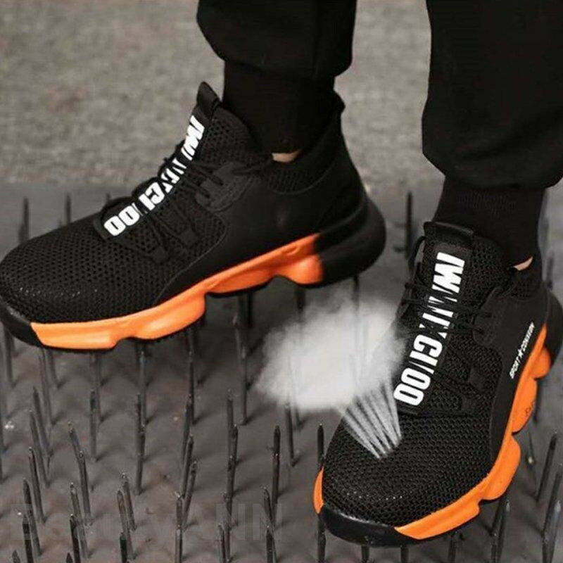 THOM WILLS 安全靴 作業靴 通気性抜群 おしゃれ スニーカー つま先保護 鋼先芯 軽量 通気性 耐摩耗 クッション性 男女兼用 つま先保護 靴 メンズ...