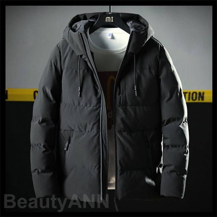 ダウンジャケット メンズ ジャンバー ダウンコート 中綿 ストレッチ 冬 アウター フード付き 防寒防風 スリム 綿