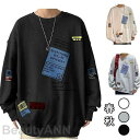 パーカー メンズ トレーナー 長袖 tシャツ プリント プルオーバー スウェット 大きい サイズ 丸首 ゆったり おしゃれ カジュアル 春 秋 春 春服 プレゼ...