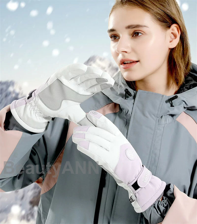 スキー グローブ スノーボード スマホ対応 レディース メンズ スノボ スポーツ 手袋 てぶくろ 裏起毛 5本指アウトドア キャンプ 登山 バイク 自転車 滑り...