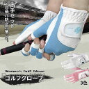 レディス ゴルフグローブ 両手用 ゴルフ グローブ 滑らない ペアグローブ ゴルフ用品 スポーツ アウトドア 日焼け防止 紫外線対策 女性用 手袋 左右セット ...