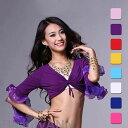 ベリーダンストップス ベリーダンス衣装 社交ダンス衣装 トップス 女性用 DANCE 練習着 単品 ダンスウェア コスプレ イベント カジュアル 伸縮性あり ス...