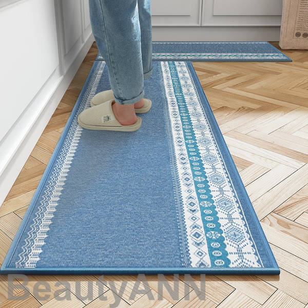 キッチンマット 180 高級感 北欧 おしゃれ 洗える 台所マット 夏用 キッチン マット 衝撃吸収 速乾吸水 吸水吸油 キッチン用マット クッションマット ソ...