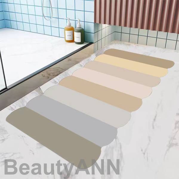 新生活 珪藻土 ラグマット 滑り止め 速乾 吸水 バスマット お風呂マット 洗面所マット トイレマット お風呂上がり 水切り インテリア 吸水性抜群 汚れ防止 ...