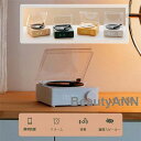 新生活 置き時計 多機能 LED 時計 おしゃれ デジタル Bluetooth スピーカー 可愛い レトロ レコード型 コンパクト北欧 プレゼント ギフト