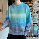 新生活 長袖セーター メンズ ボーダー柄 ニット クルーネック ニットソー トップス あったか 配色 秋冬 メンズファッション プレゼント ギフト 秋 冬 春 ...