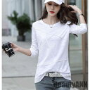 新生活 カットソー 長袖 Tシャツ レディース トップス 秋春 tシャツ ロンT 重ね着風 プルオーバー 女性用 通勤 通学 体型カバー 着痩せ オシャレ プレ...