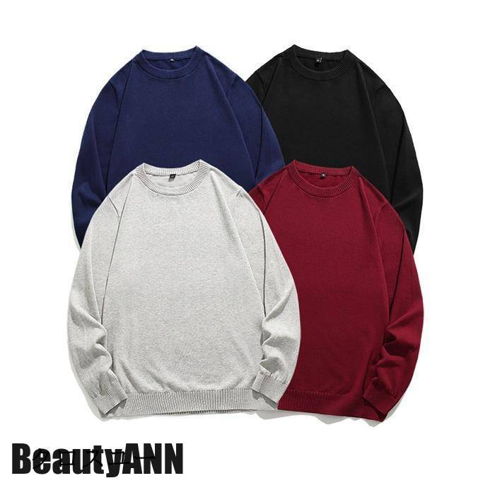 新生活 ニットセーター セーター メンズ ニット クルーネック 上着 トップス 厚手 防寒 暖かい 長袖 無地 シンプル ベーシック カジュアル プレゼント ギ...