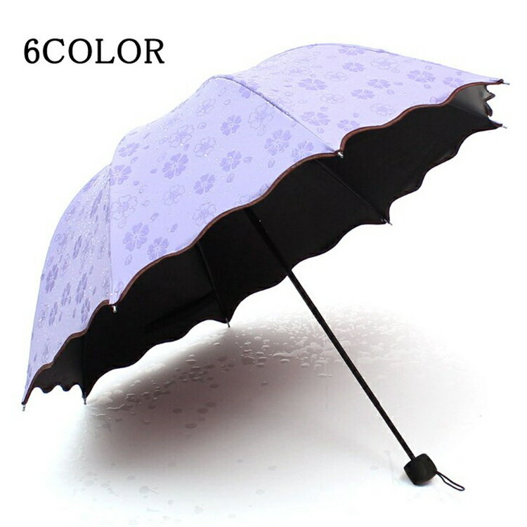 日傘 折りたたみ傘 UVカット 完全遮光 晴雨兼用 折り畳み 10本骨 3段折り 桜 遮熱 遮光 紫外線 軽量 丈夫 カサ